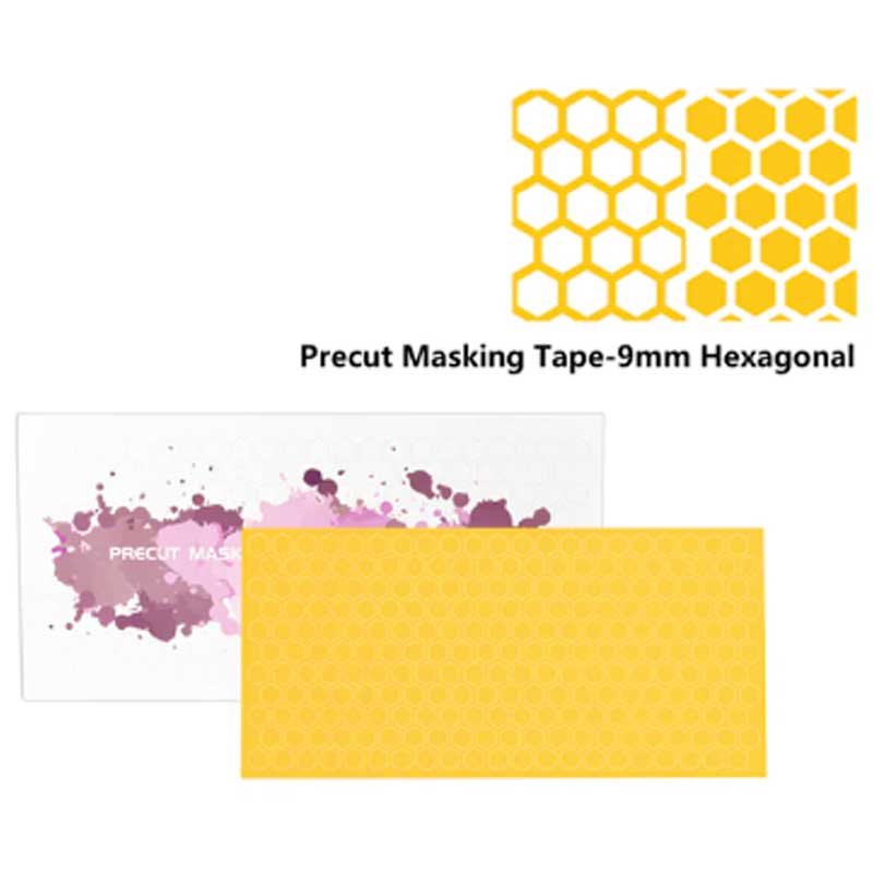 DSPIAE 9mm Precut Masking Tape Hexagonal PMT-H09