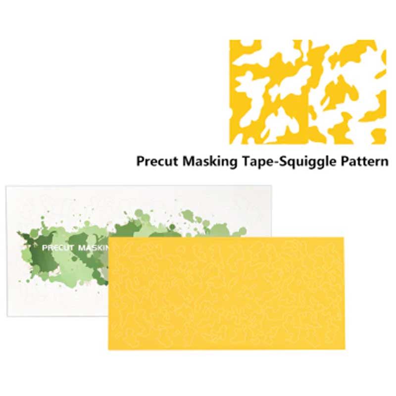 DSPIAE Precut Masking Tape - Squiggle Pattern PMT-SP