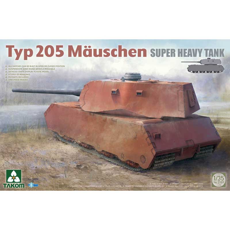 1/35 German Typ 205 Muschen concept Super Heavy Tank Takom 02159