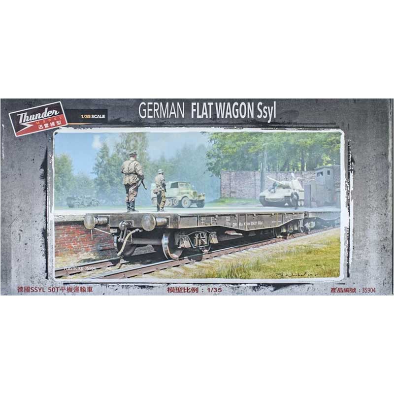 Thunder Model German Ssyl Flat Wagon (1/35) 35904