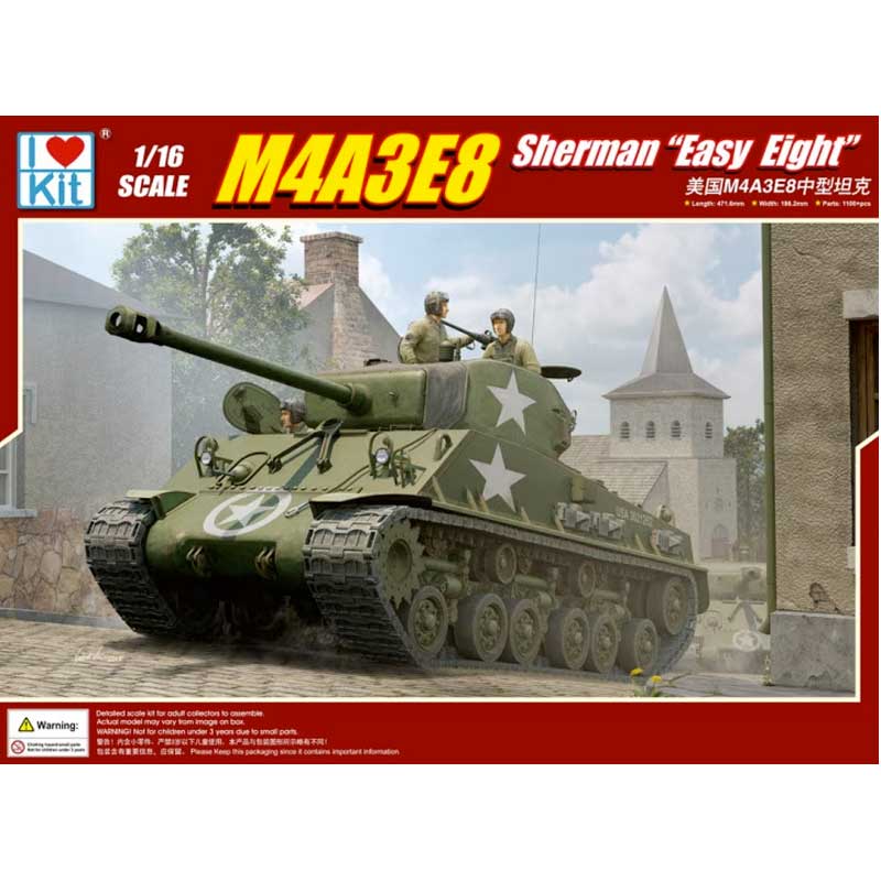 1/16 M4A3E8 Sherman 'Easy Eight'  LK61615 I Love Kit