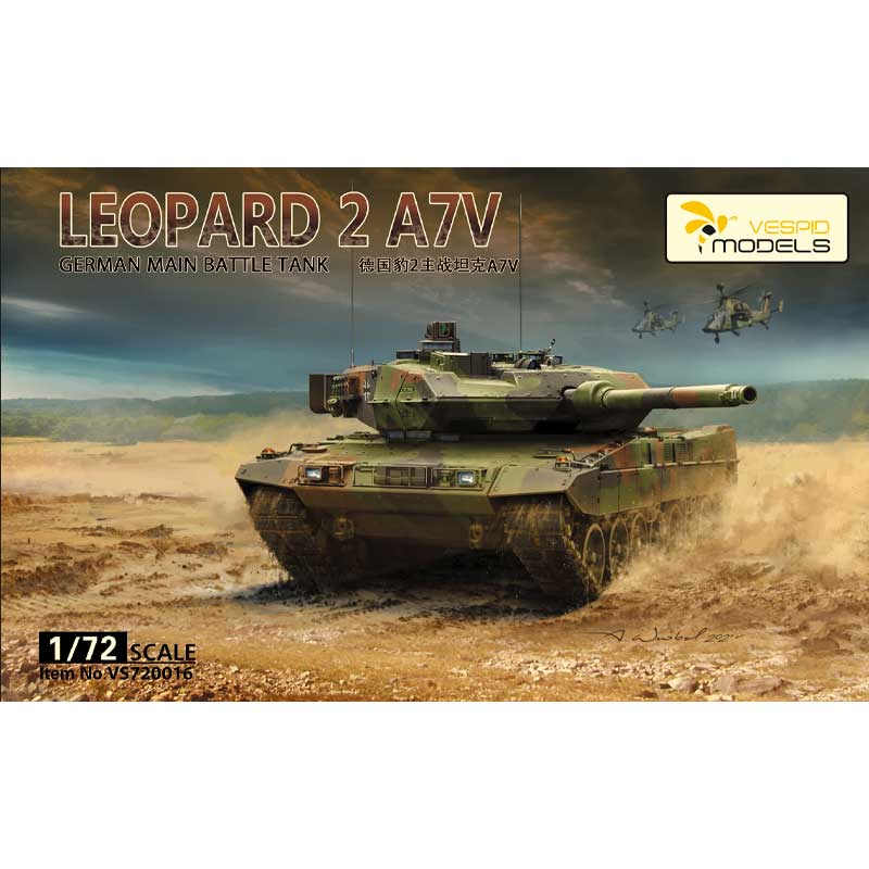 1/72 German Main Battle Tank Leopard 2 A7V Vespid Models VS720016