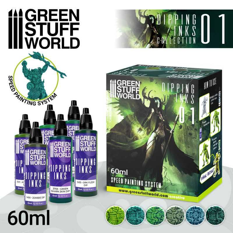 Green Stuff World - Dipping Collection Paint Set 1