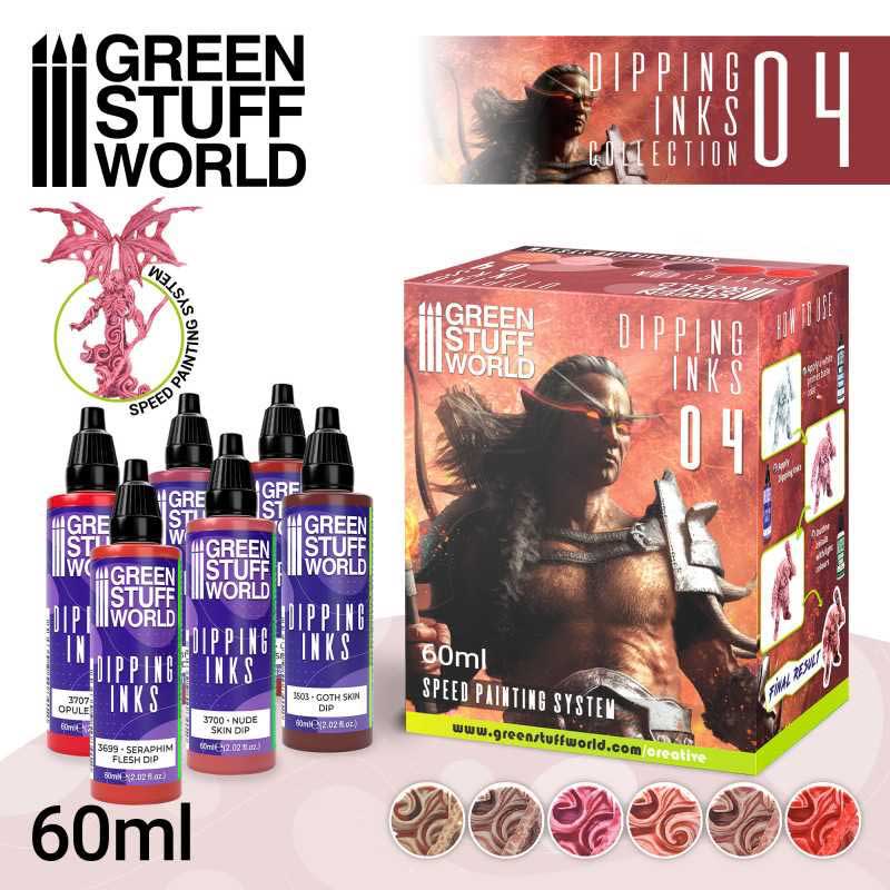 Green Stuff World - Dipping Collection Paint Set 4