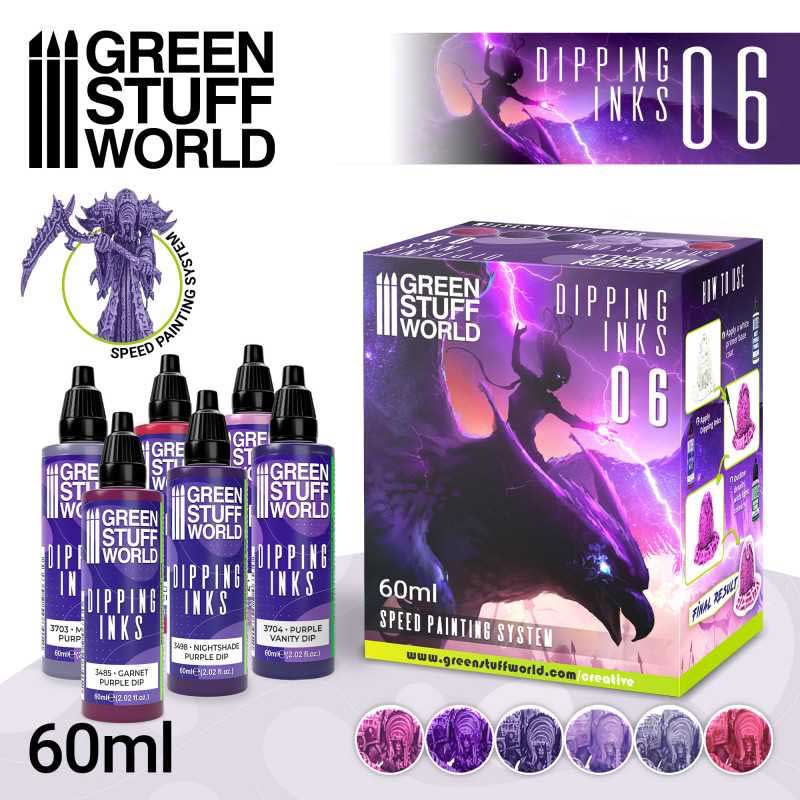Green Stuff World - Dipping Collection Paint Set 6