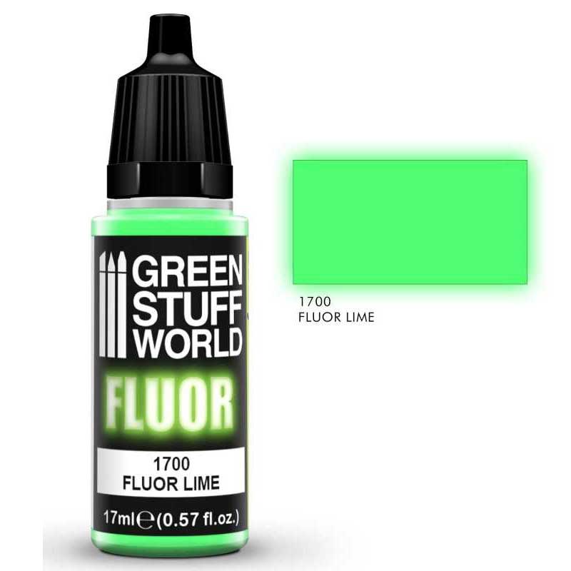 Green Stuff World - Fluor Paint Lime (17ml)