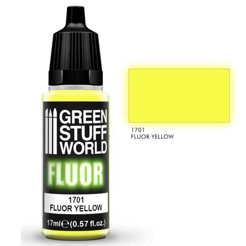 Green Stuff World - Fluor Paint Yellow (17ml)