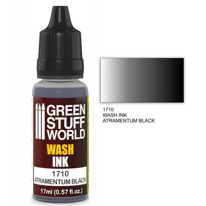 Green Stuff World - Wash Ink Atramentum Black (17ml)