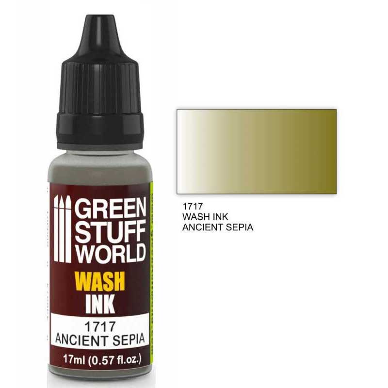 Green Stuff World - Wash Ink Ancient Sepia (17ml)
