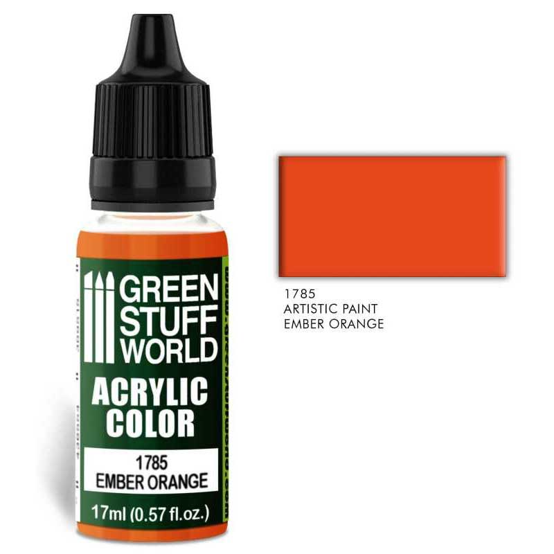 Green Stuff World - Acrylic Color Ember Orange (17ml)