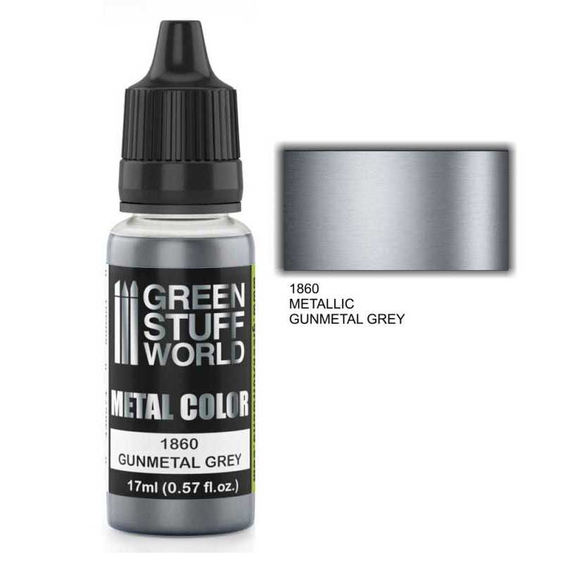 Green Stuff World - Metallic Paint Gunmetal Grey (17ml)