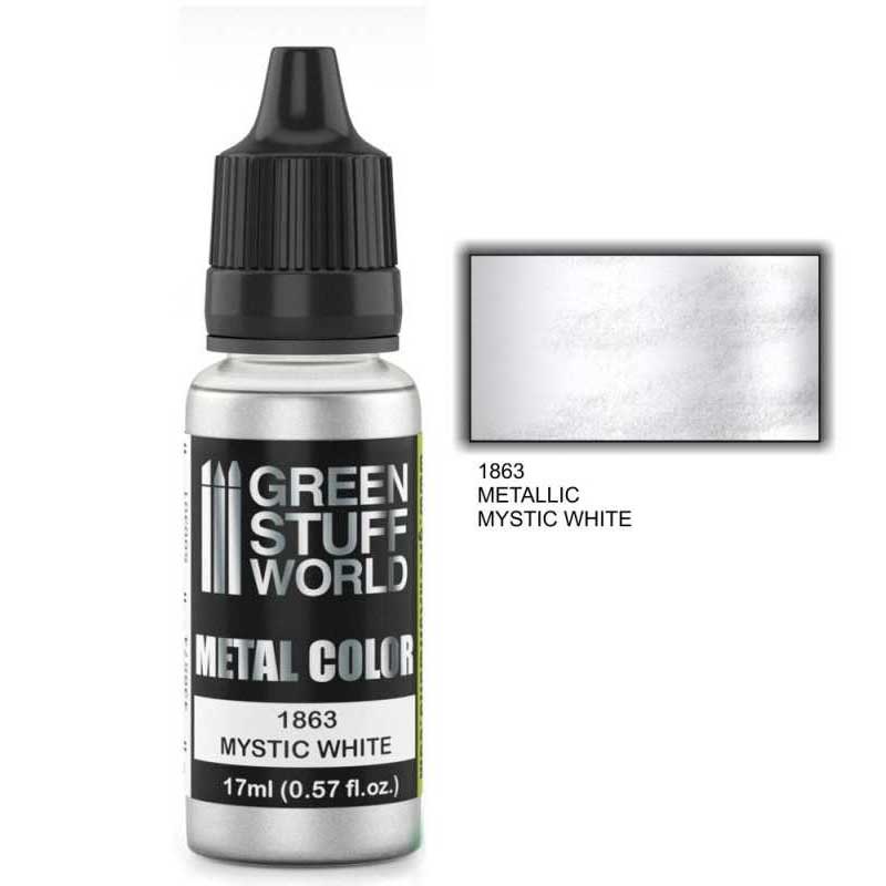 Green Stuff World - Metallic Paint Mystic White (17ml)