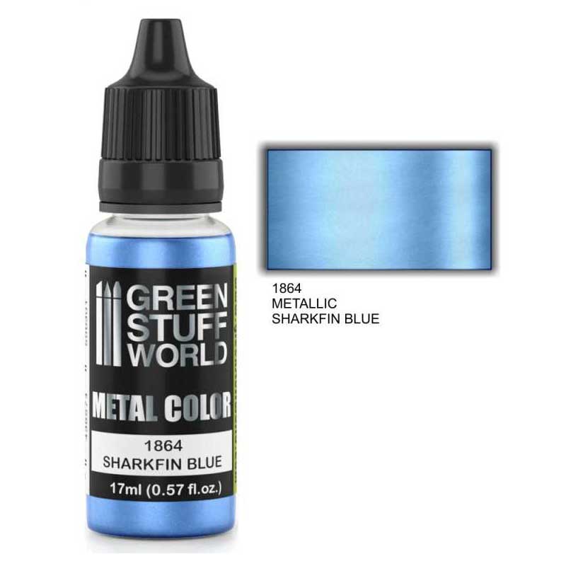 Green Stuff World - Metallic Paint Sharkfin Blue (17ml)