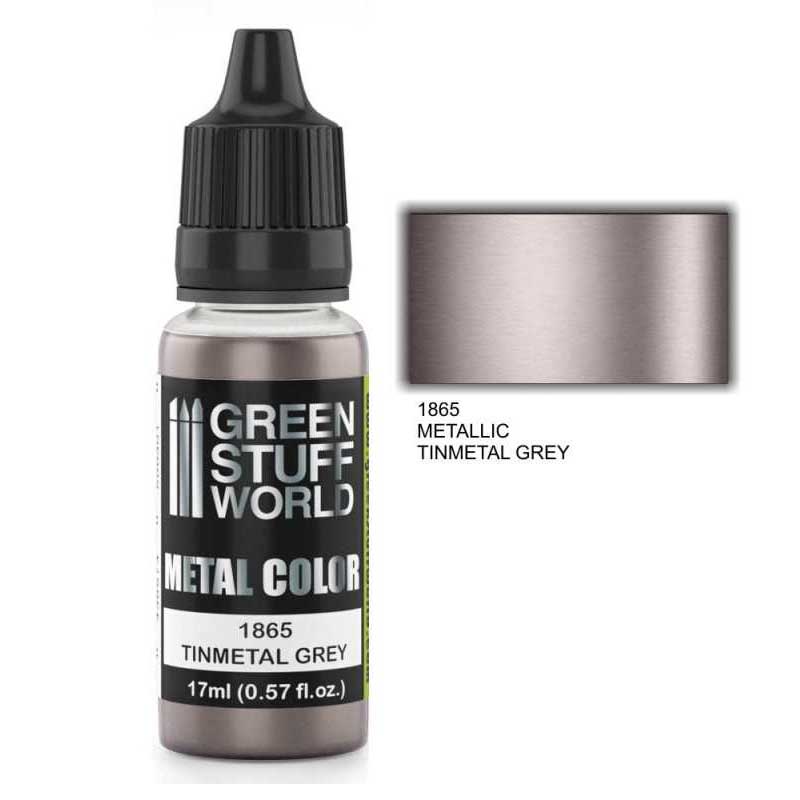 Green Stuff World - Metallic Paint Tinmetal Grey (17ml)