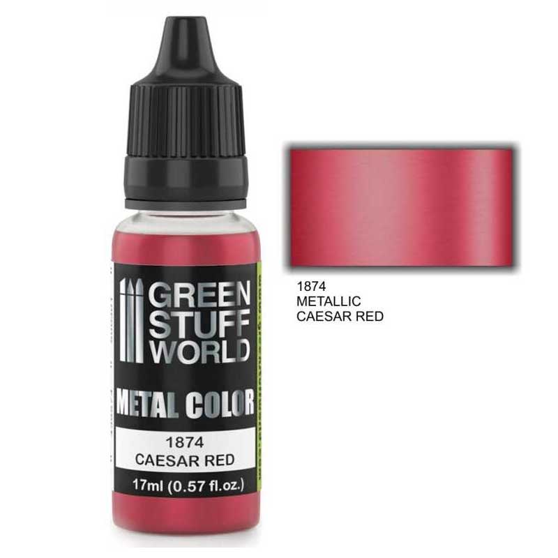 Green Stuff World - Metallic Paint Caesar Red (17ml)