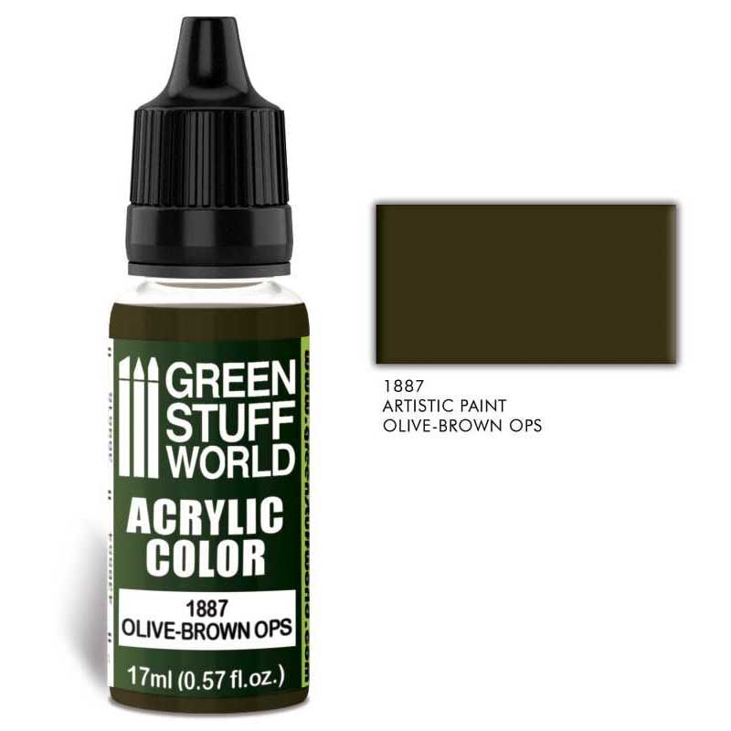 Green Stuff World - Acrylic Color Olive-Brown Ops (17ml)