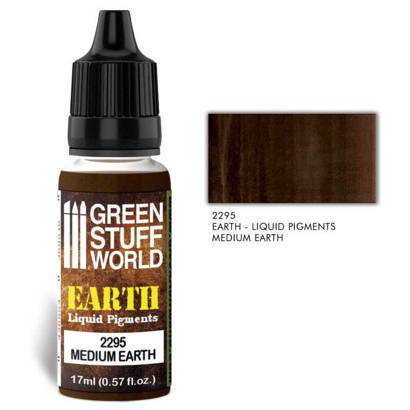Green Stuff World - Liquid Pigments Medium Earth (17ml)