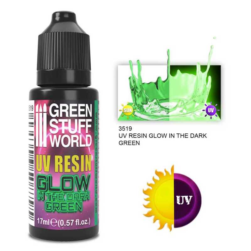 Green Stuff World - Uv Resin Green - Glow In The Dark (17ml)