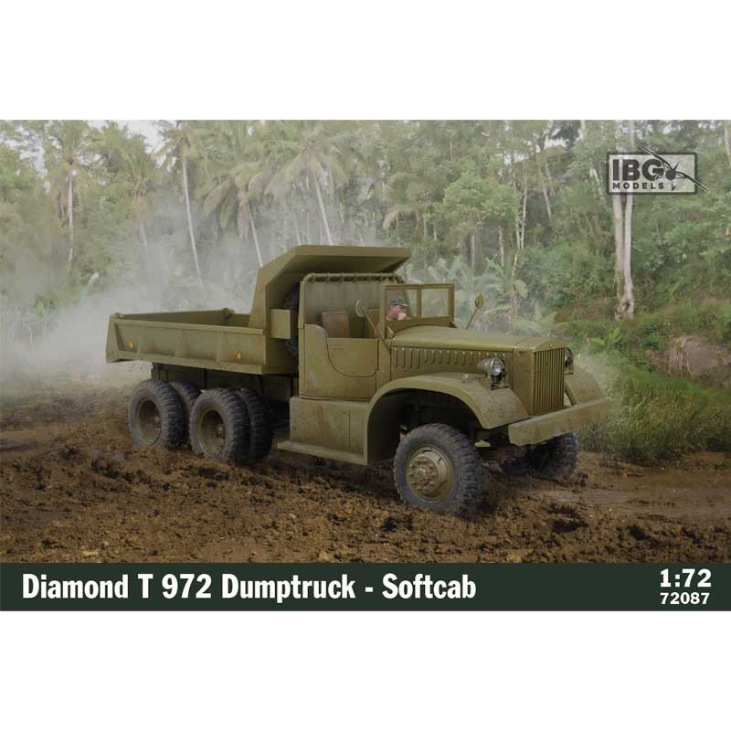 IBG Models Diamond T972 Dump Truck Softcab (1/72) 72087