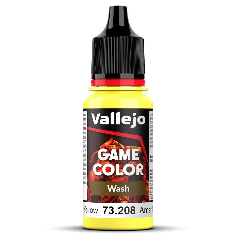 Vallejo Game Color Wash Yellow (18ml) 73.208