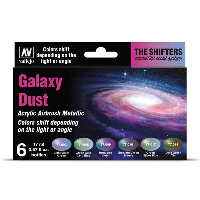 Vallejo Eccentric Colors The Shifters - Galaxy Dust Set 77.092