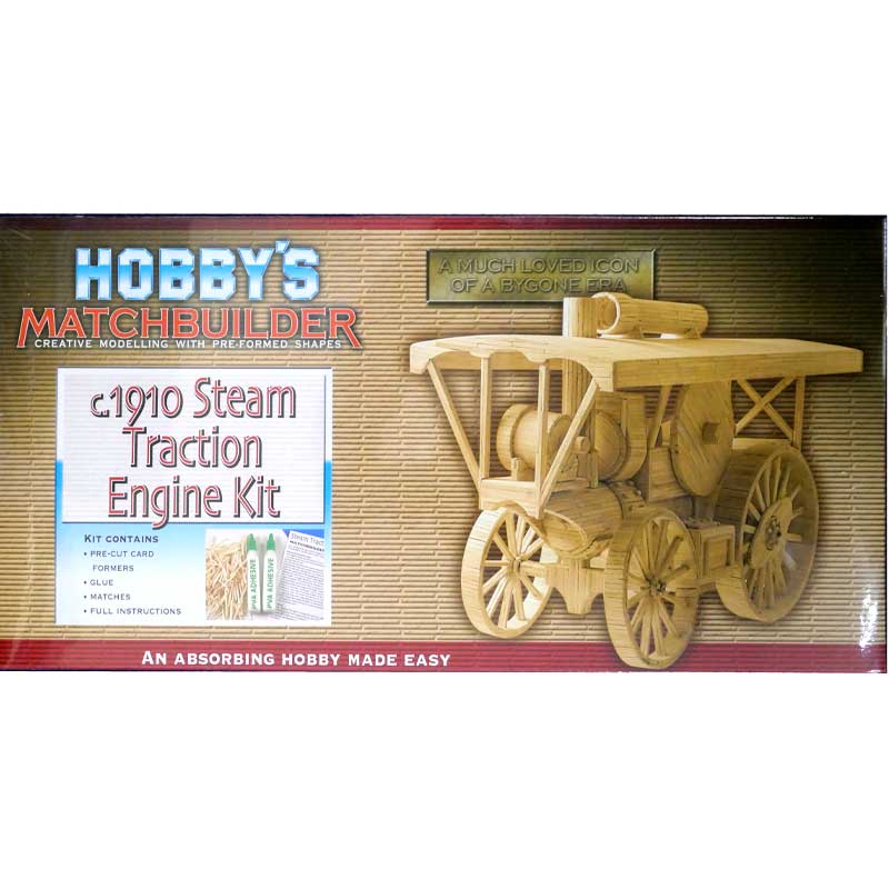 Matchbuilder Steam Traction Engine c1910 (Matchstick Kit)