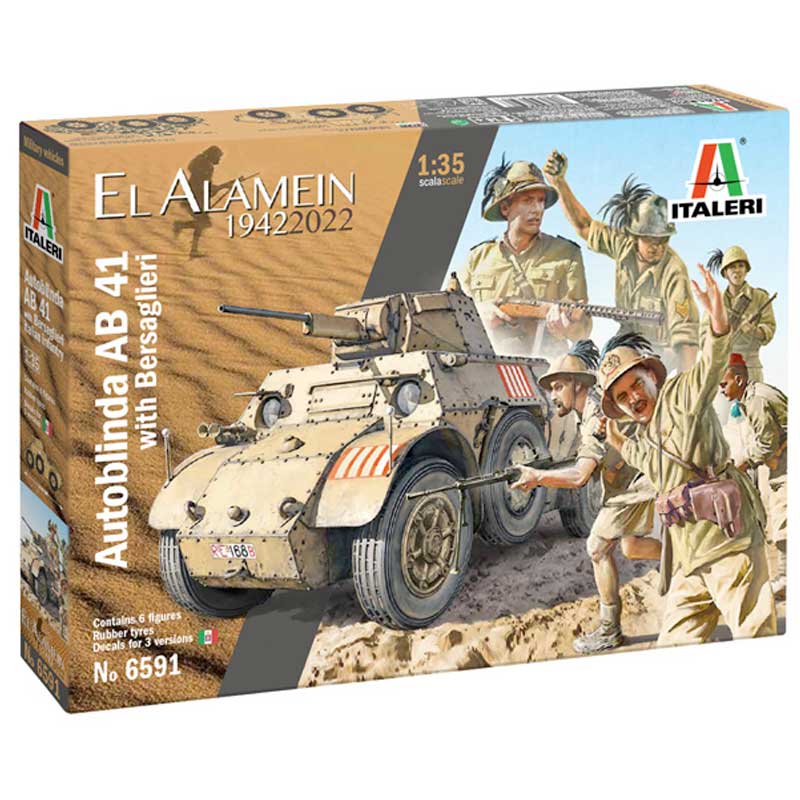 Italeri Autoblinda AB 41 with Bersaglieri El Alamein (1/35) 6591