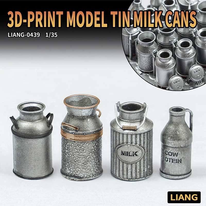 1/35 3D-Print Model Tin Milk Can x16 0439 Liang