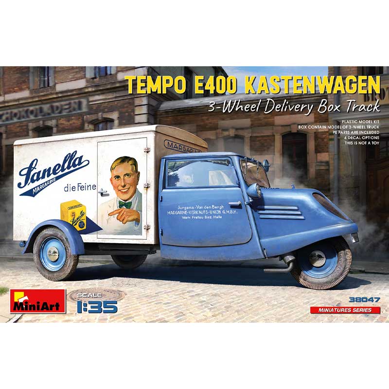 Miniart Tempo E400 Kastenwagen 3 Wheel Box Track (1/35) 38047