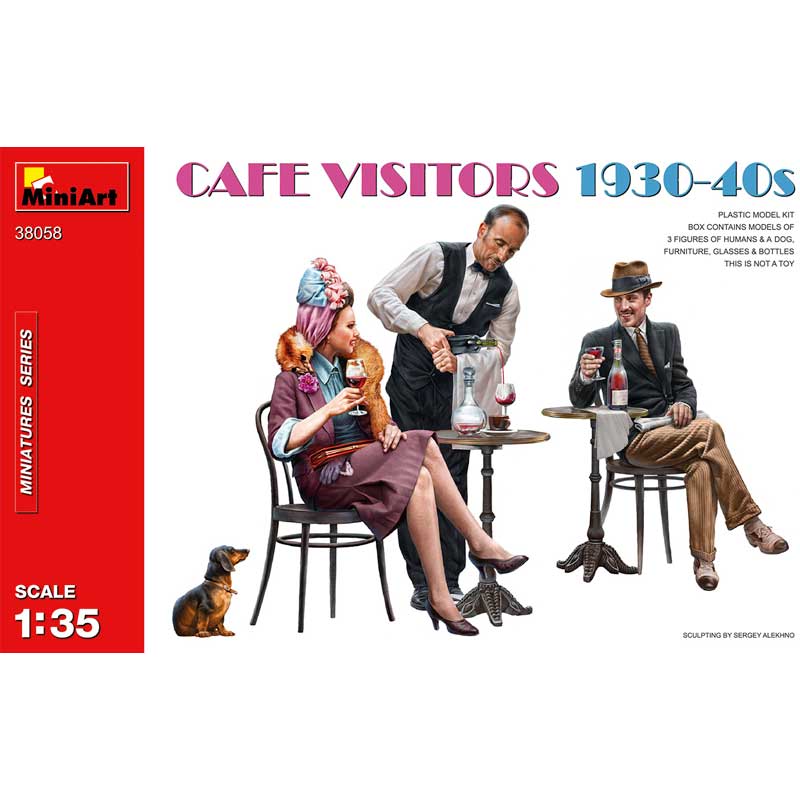 Miniart Cafe Vistiors 1930s-40s (1/35) 38058