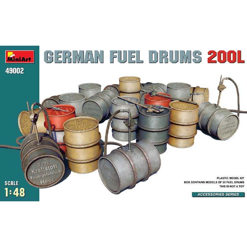 Miniart German Fuel Drums 200L (1/48) 49002