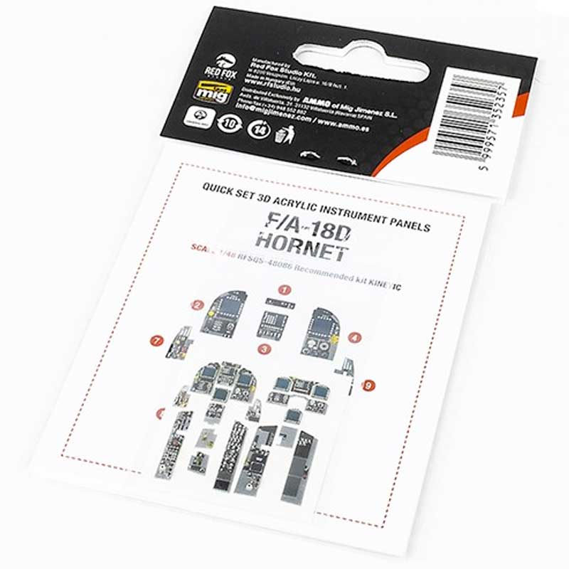 1/48 F/A-18D Hornet (for Kinetic kit) SQS-48086 Red Fox Studio