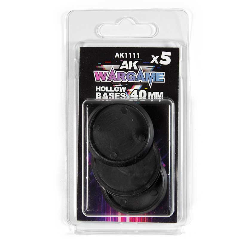 AK Interactive Hollow Base 40mm - 5 Units AK-1111