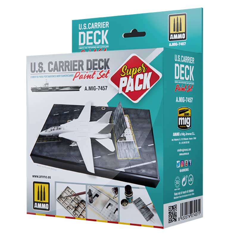 U.S. Carrier Deck Paint Set A.MIG-7457 Ammo