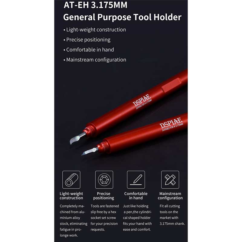 DSPIAE 3.175MM General Purpose Tool Holder AT-EH