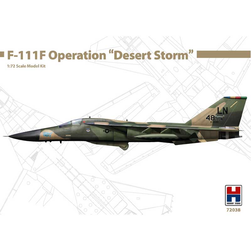 1/72 General-Dynamics F-111F Operation " Desert Storm " 72038 Hobby 2000