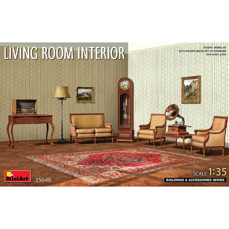Miniart Living Room Interior (1/35) 35646