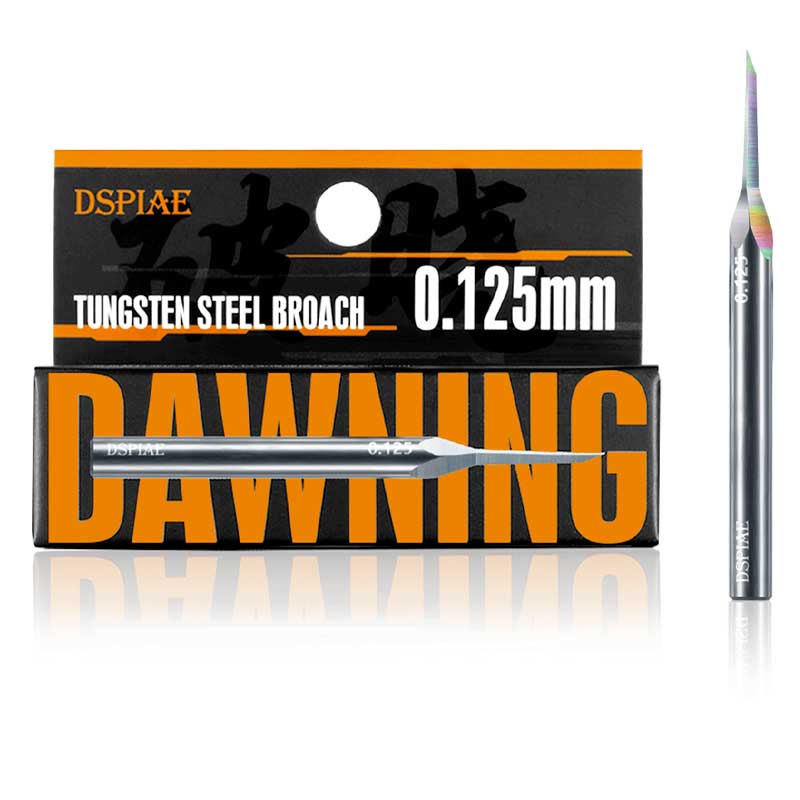 DSPIAE Dawning Tungsten Steel Push Broach 0.125mm XPB-0125