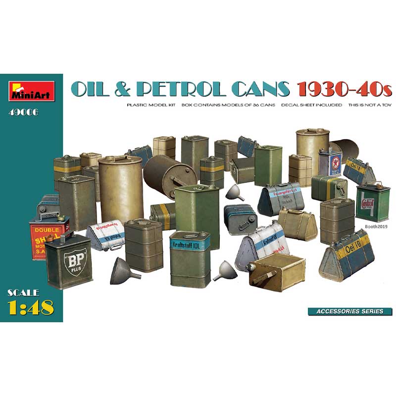 Miniart Oil & Petrol Cans 1930-40s (1/48) 49006