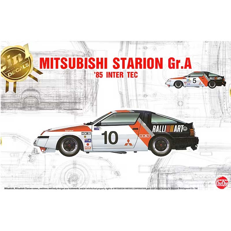 1/24 Mitsubishi Starion Gr.A 1985 Inter TEC in Fuji Speedway PN24031 NuNu