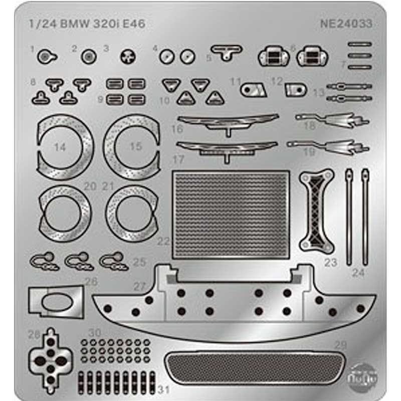 1/24 BMW 320i E46 Detail Up Parts 2004 ETCC Donington Park Circuit Winner NE24033 NuNu