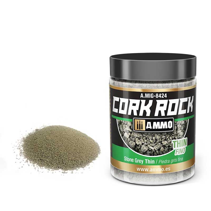 100ml Terraform Cork Rock Stone Grey Thin A.MIG-8424 Ammo