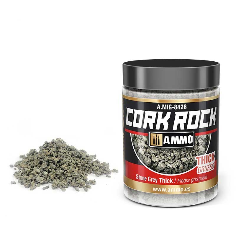 100ml Terraform Cork Rock Stone Grey Thick A.MIG-8426 Ammo