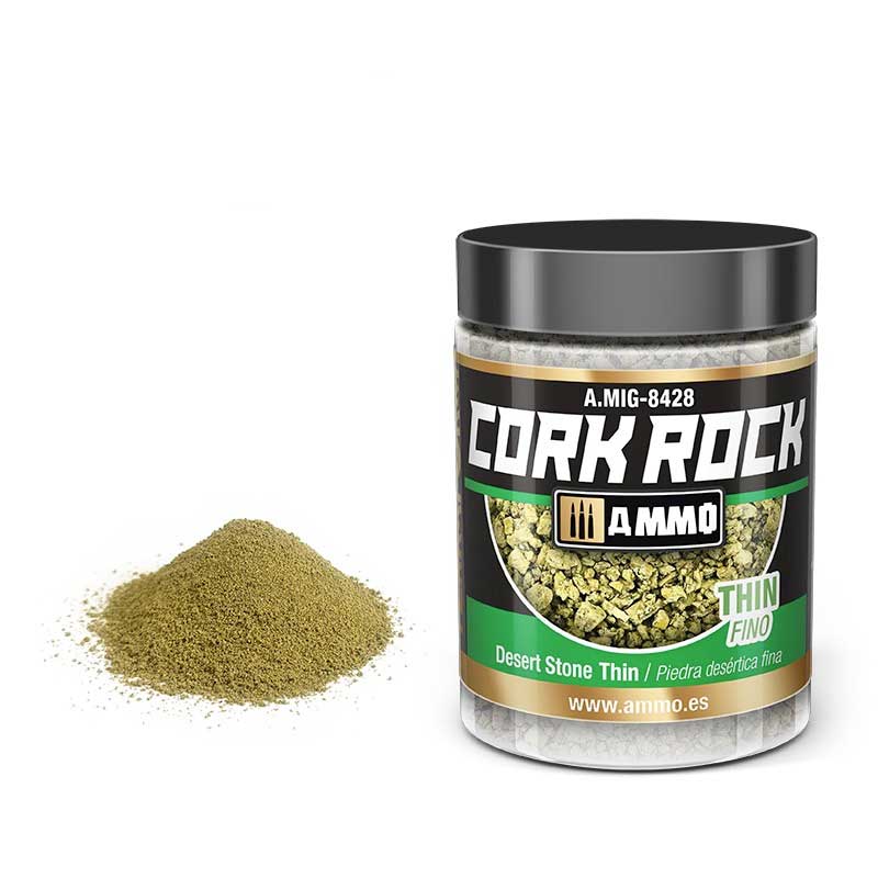 100ml Terraform Cork Rock Desert Stone Thin A.MIG-8428 Ammo