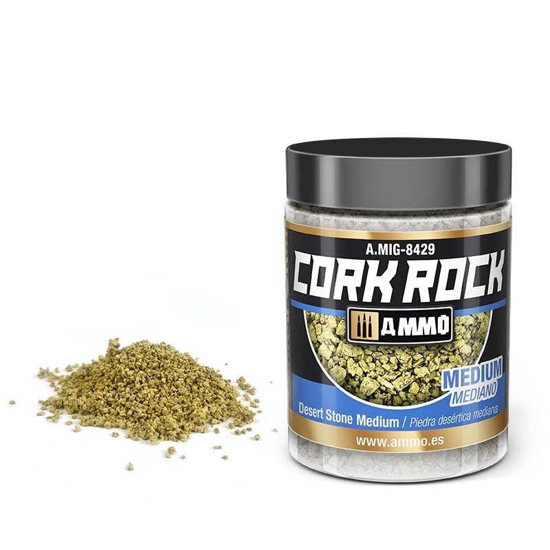 100ml Terraform Cork Rock Desert Stone Medium A.MIG-8429 Ammo