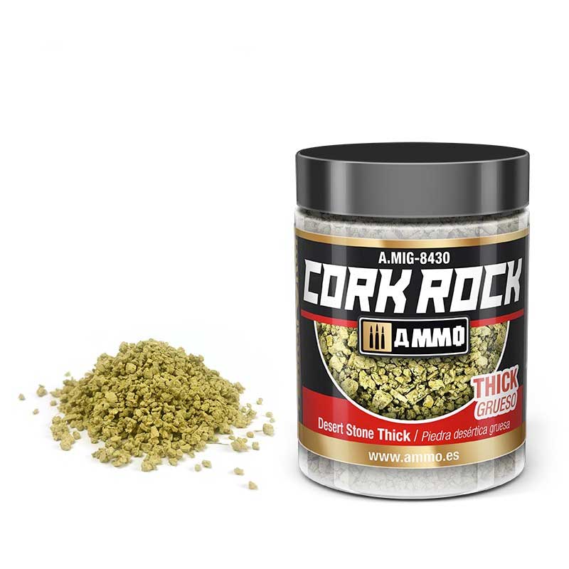 100ml Terraform Cork Rock Desert Stone Thick A.MIG-8430 Ammo