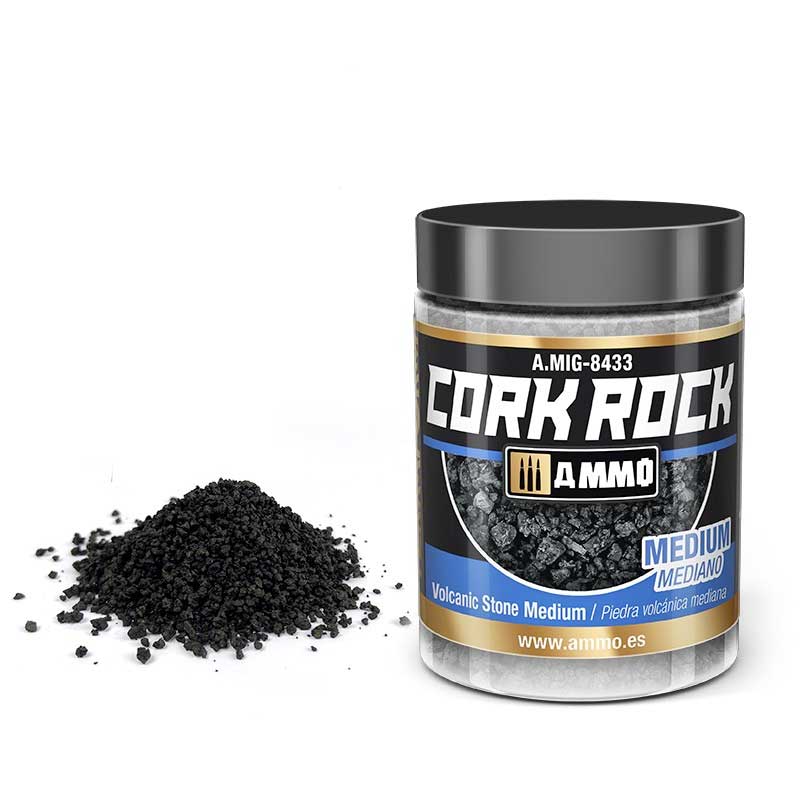 100ml Terraform Cork Rock Volcanic Rock Medium A.MIG-8433 Ammo