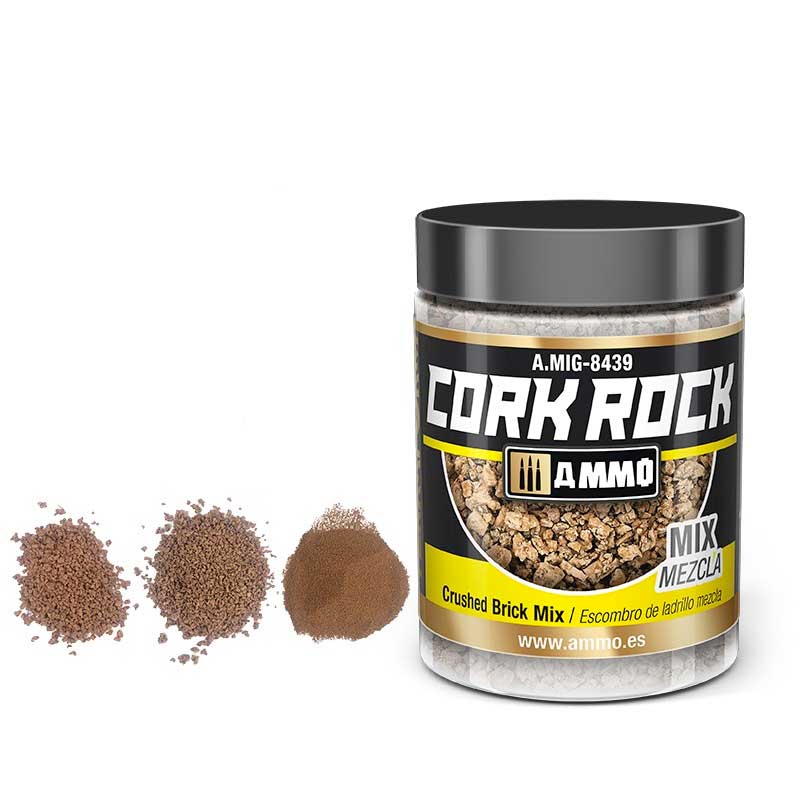 100ml Terraform Cork Rock Crushed Brick Mix A.MIG-8439 Ammo