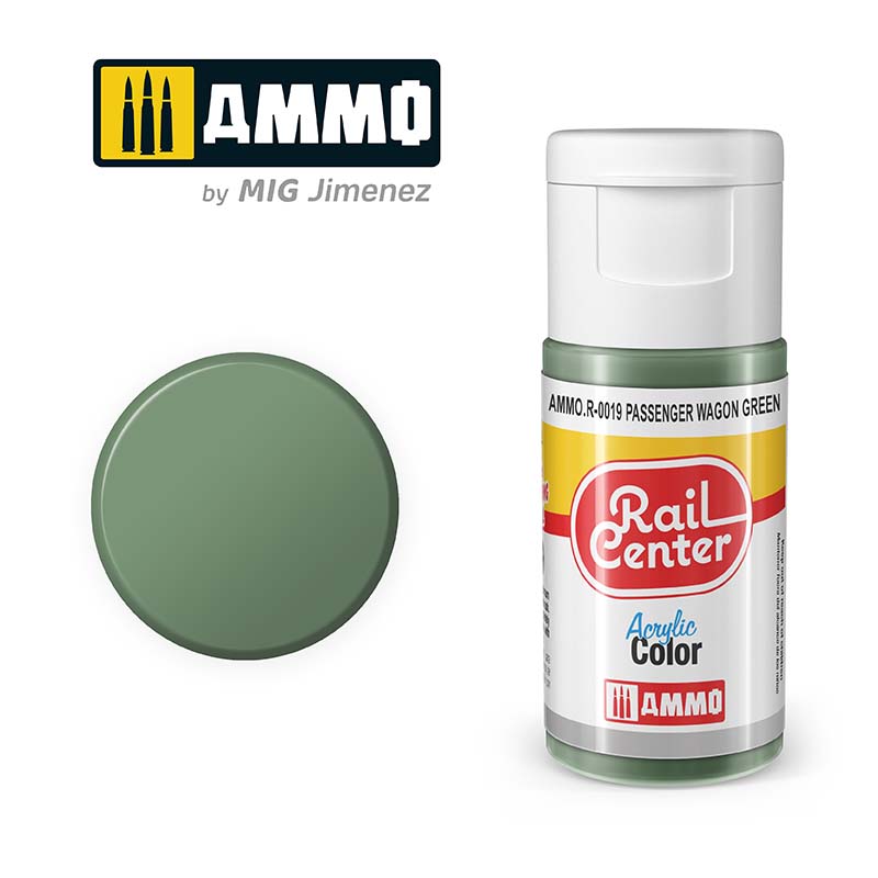 15ml Passenger Wagon Green - Rail Centre AMMO.R-0019 Ammo