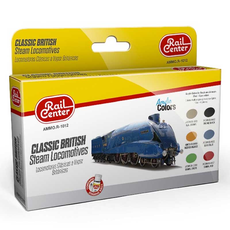 Classic British Steam Locomotives Paint Set AMMOR1012 Ammo